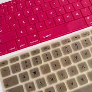Logix Keyboard Cover Set - Red and Tan